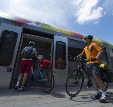Bahn und Bike im Obervinschgau